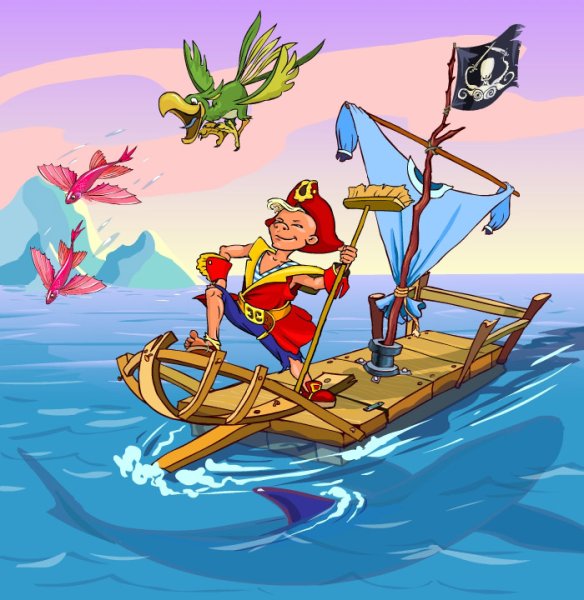 Веселый пиратский корабль