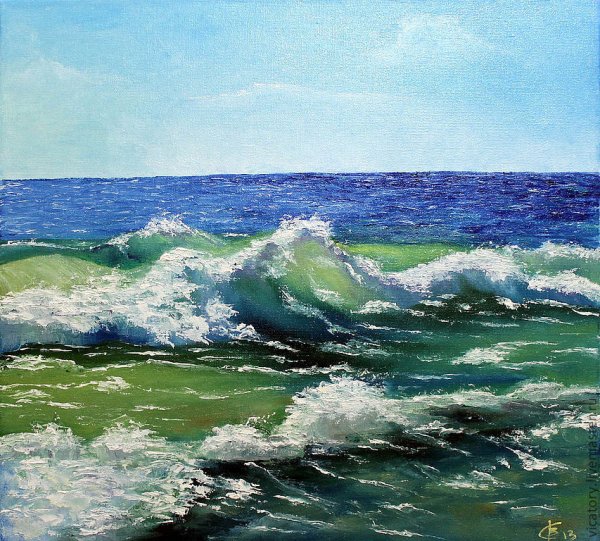 Картина спокойное море