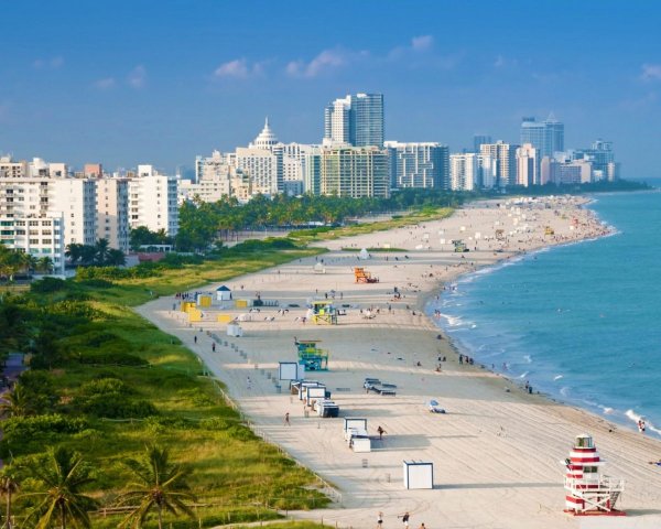 Пляж Саут-Бич Майами