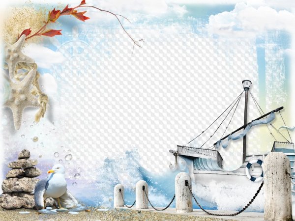 Рамки морские детские