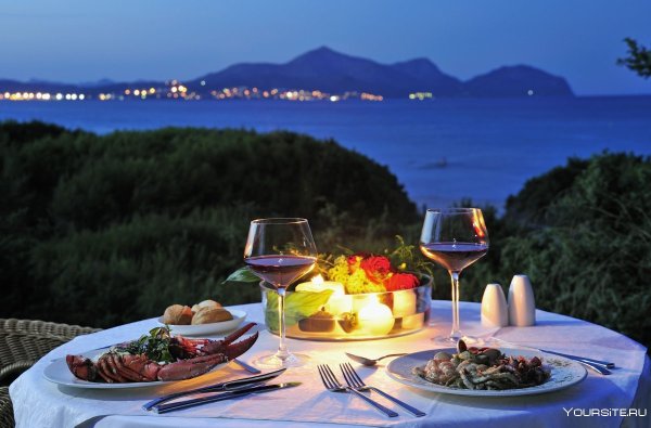 Красивый ужин