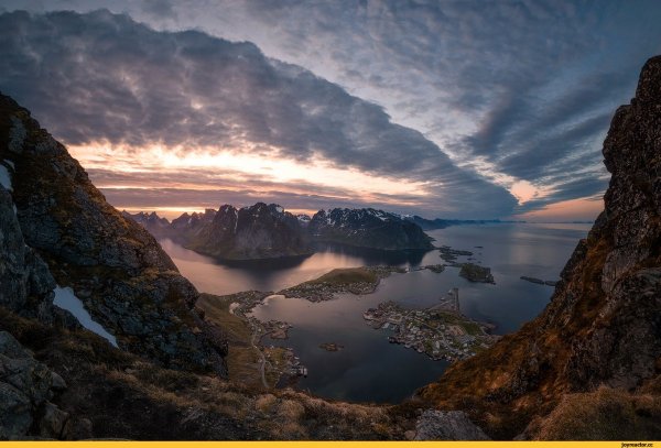 Лофотены Норвегия фьорды