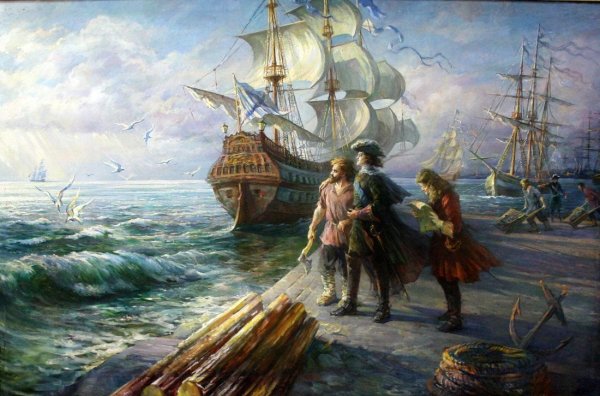 2 Февраля 1701 года Балтийский флот Петр 1