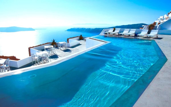 Grace Santorini Греция. Бассейн