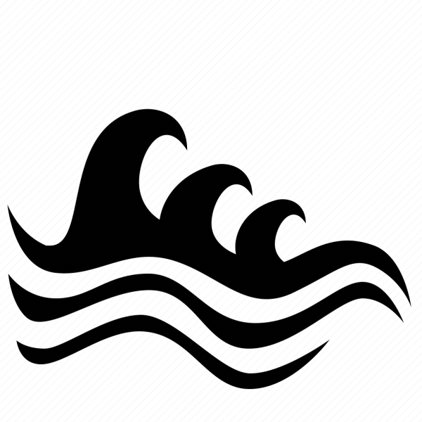 Волна силуэт