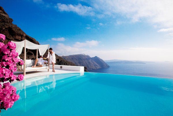 Grace Santorini Греция. Бассейн