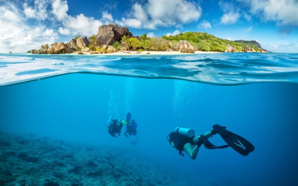 Наполовину в воде