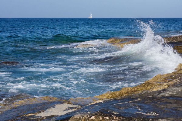 Морское побережье панорама