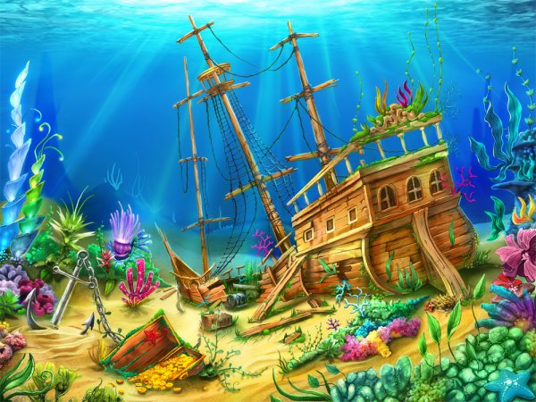 Морское дно фон