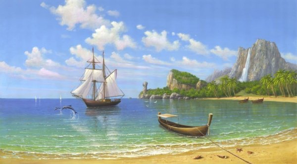 Домик на побережье арты