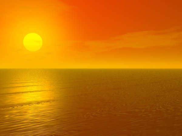 Оранжевое море