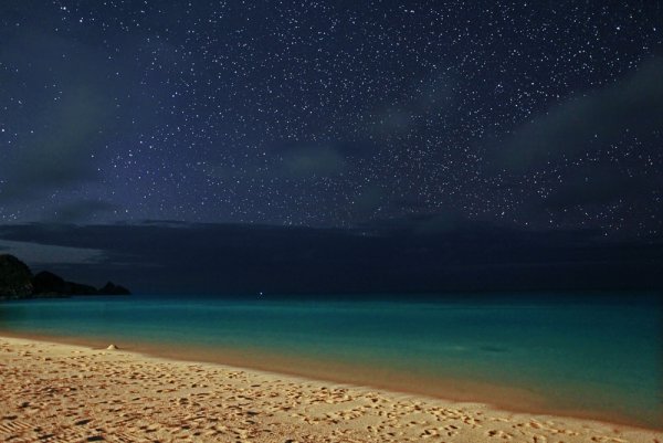 Ночь пляж звезды
