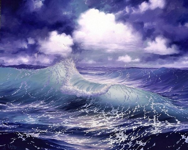 Открытка море