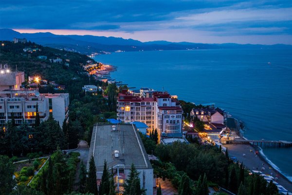 Закат в Алуште