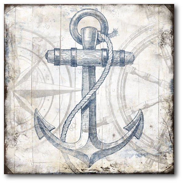 Якорь старинный морской