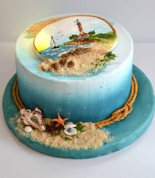 Муссовый торт морской