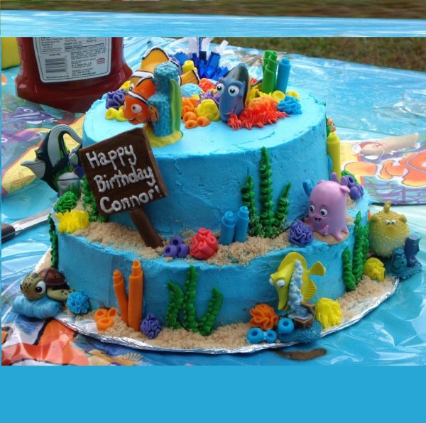 Торт море и пляж