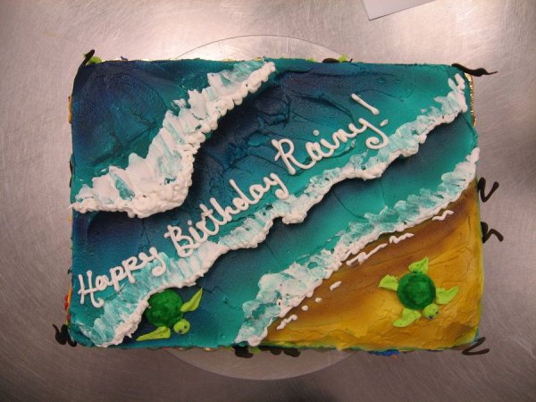 Торт для любителя моря