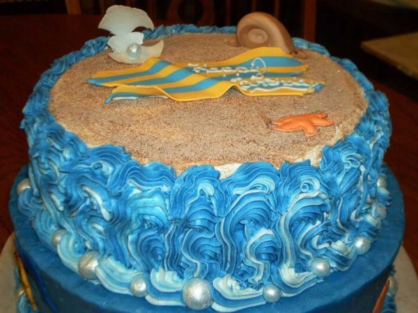 Торт морская волна