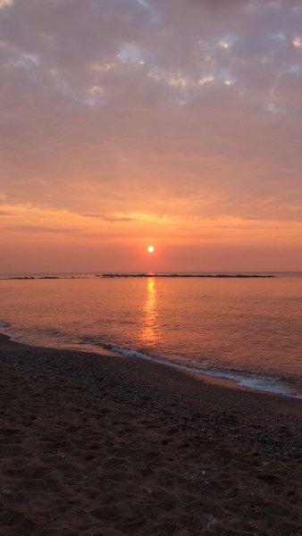 Вечерний закат на море