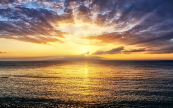 Закат на море