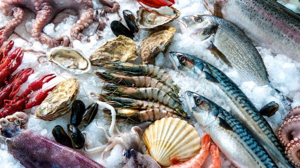 Тарелка с морепродуктами