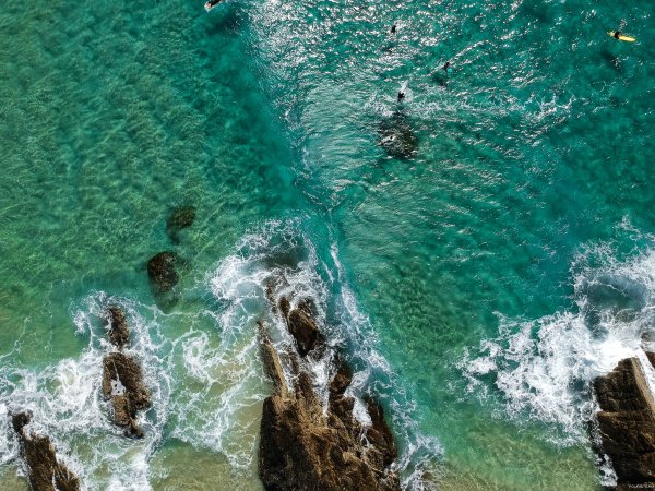 Бирюзовое море вид сверху