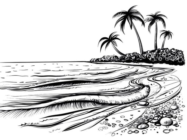 Море рисунок