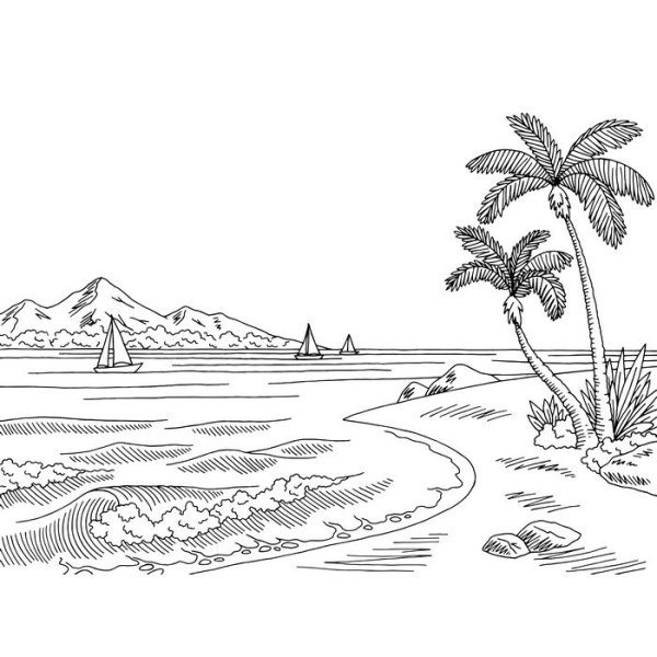 Раскраска. Лето