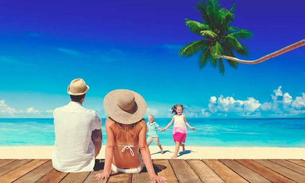 Лето море семья