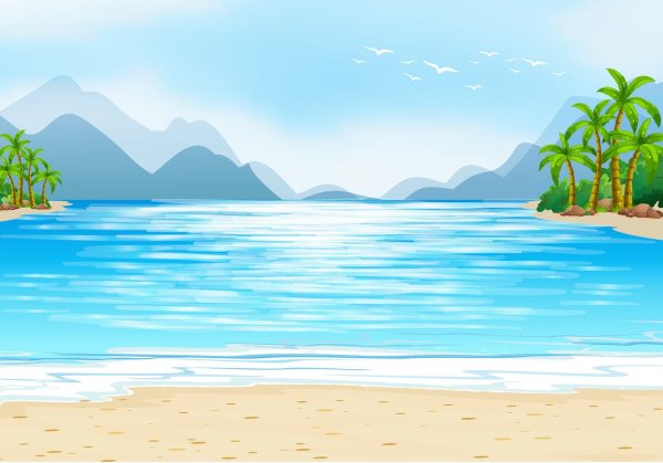 Море мультяшное