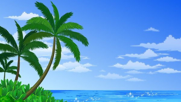 Океан мультяшное