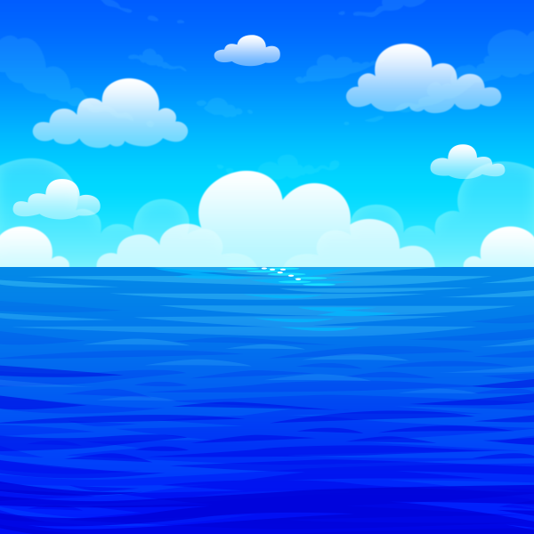 Море мультяшное