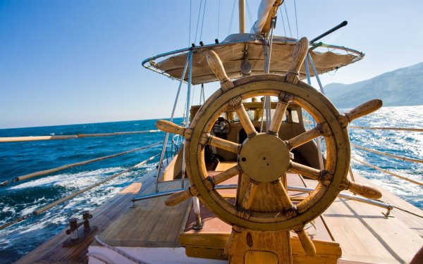 Штурвал яхты