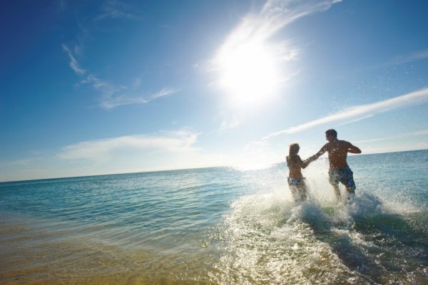 Море пляж семья