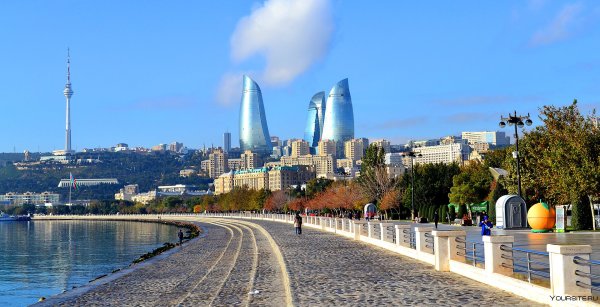 Набережная Баку Азербайджан