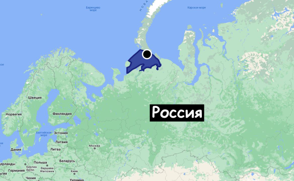 Южный берег Карского моря карта