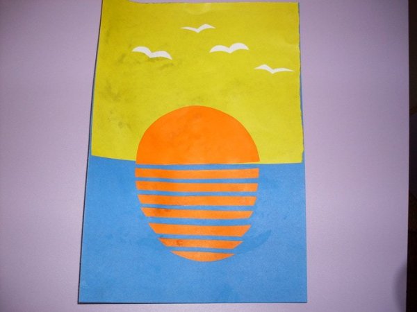 Аппликация закат