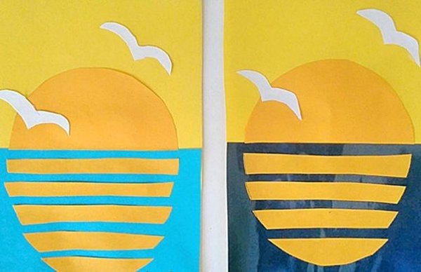 Объемная аппликация. Кораблик