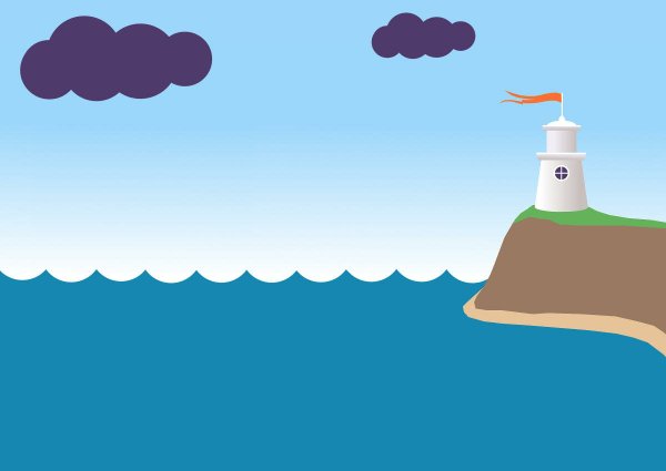 Объемная аппликация море