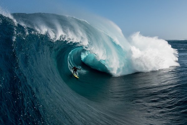 Океан большие волны ЦУНАМИ