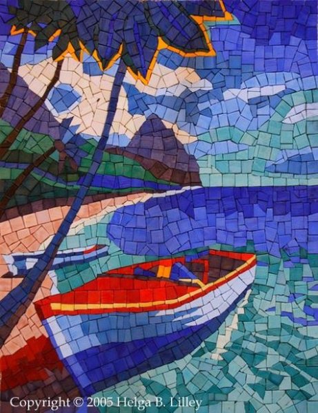 Пейзаж для мозаики