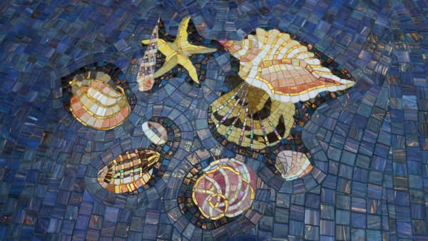 Древняя Римская мозаика из смальты