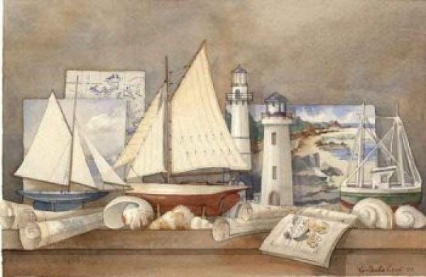 Натюрморт с корабликом