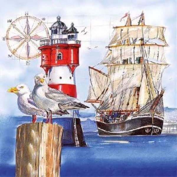 Салфетки для декупажа морская тематика