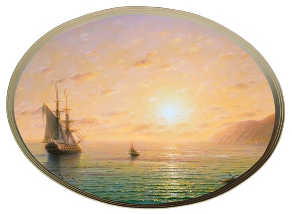 Пляж вид от моря
