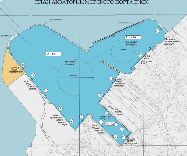 Схема порта Ейск