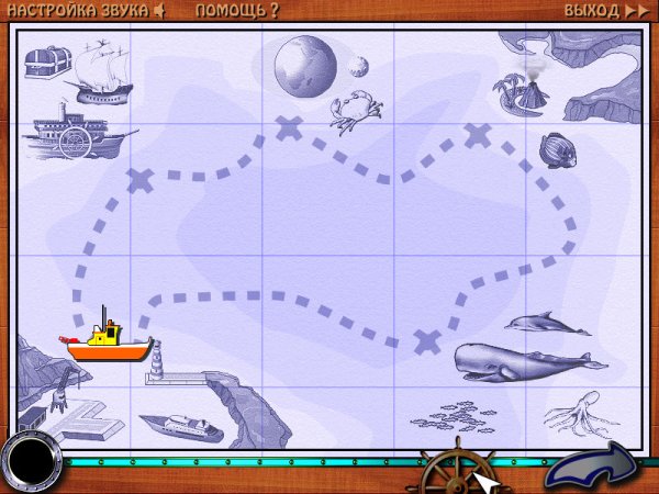 Карта для игры путешествия