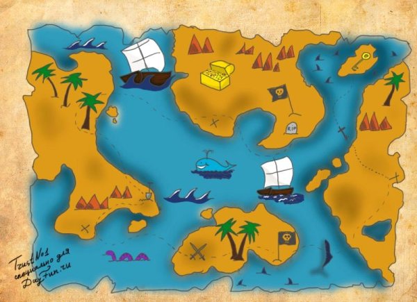 Детская карта клада