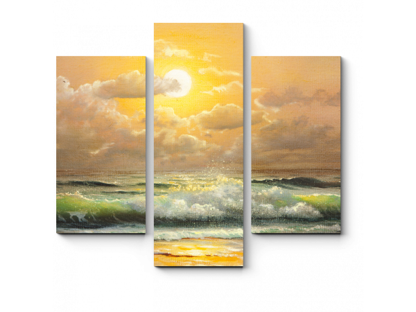 Триптих морской пейзаж